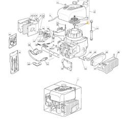 Kit acoplamientos de arranque del motor modelos 421HP STIGA 118550004/1