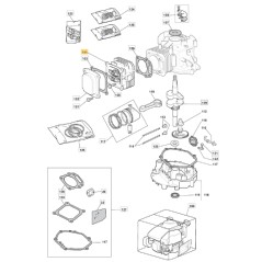 Cabeza de cilindro motor modelos SV200 ORIGINAL STIGA 118550099/0 | Newgardenstore.eu