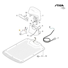 Contacts de recharge robot tondeuse modèles STIG300 STIGA 381394805/3 | Newgardenstore.eu