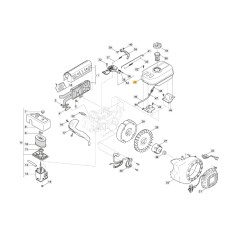 Depósito de gasolina del motor modelos LC170F STIGA 118550501/0 | Newgardenstore.eu