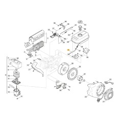 Tubo carburante motore modelli LC170F ORIGINALE STIGA 118550504/1 | Newgardenstore.eu