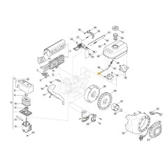 Support de réservoir moteur modèles LC170F STIGA 118551183/0