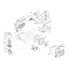 Stem accelerator motor models LC170F ORIGINAL STIGA 118551178/0 | Newgardenstore.eu