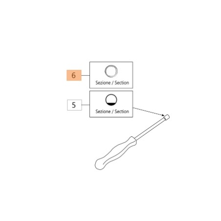 ORIGINAL OLEOMAC Kettensäge-Schraubendreher für GST 250 - GST 360 2304001R | Newgardenstore.eu