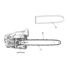 Chain 1.3 mm ORIGINAL OLEOMAC for chainsaw GS 370 - GST 360 30629015C | Newgardenstore.eu