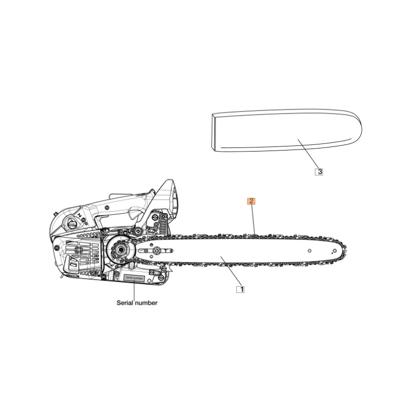 Cadena 1.3 mm ORIGINAL OLEOMAC para motosierra GS 370 - GST 360 30629015C