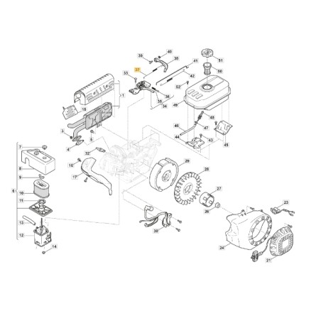 Muelle motor modelos LC170F ORIGINAL STIGA 118551179/0 | Newgardenstore.eu