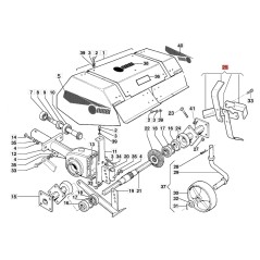 Kit zappe Hacken ORIGINAL EMAK OLEOMAC NIBBI Motorkultivierer R0000148