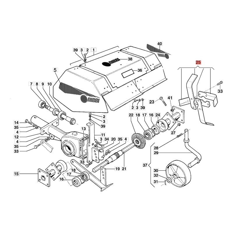 Kit zappe zappette ORIGINALE EMAK OLEOMAC NIBBI motocoltivatore R0000148