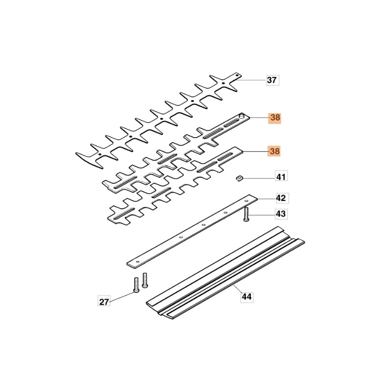 Heckenschere Modelle BC240H BC241H ORIGINAL OLEOMAC 58050021R