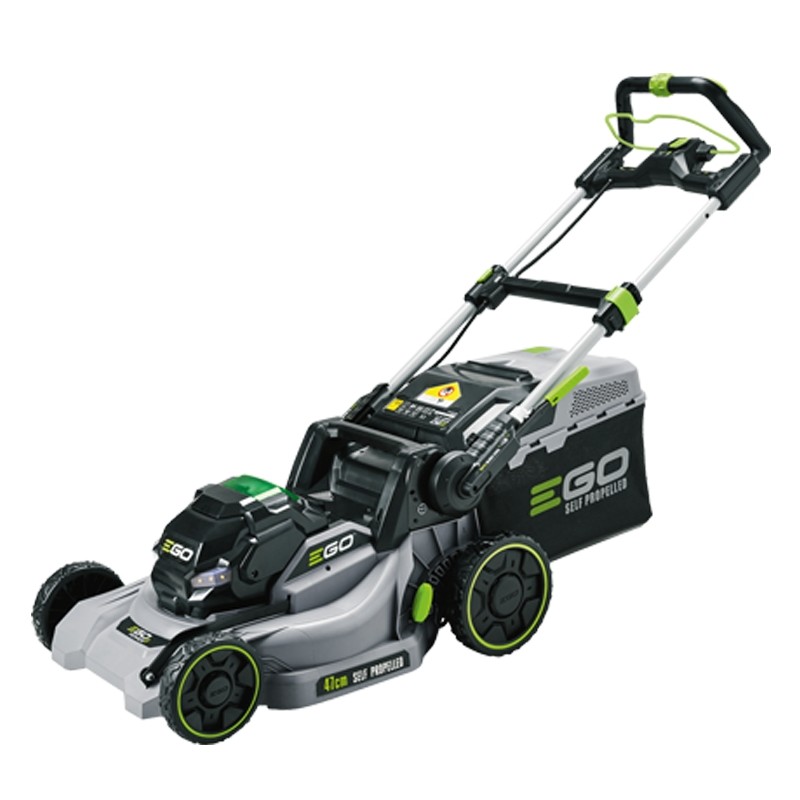 EGO LM 1903 E-SP cordless lawnmower with 5.0 Ah battery and quick charger