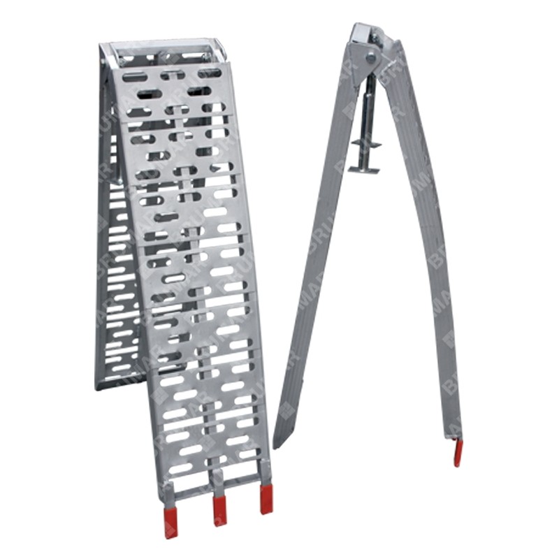 Pair of folding aluminium loading ramps MAORI maximum load capacity 900 Kg