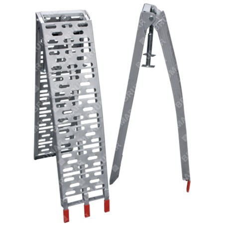 Paar klappbare Aluminium-Laderampen MAORI maximale Tragfähigkeit 900 Kg | Newgardenstore.eu