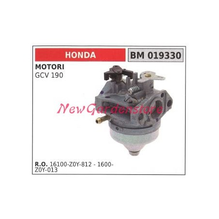 Carburateur à pot HONDA motorhoe GCV 190 019330 | Newgardenstore.eu