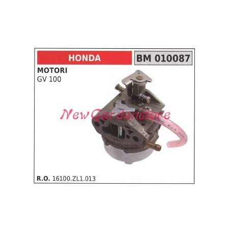 Carburador de cuba HONDA motoazada GV 100 010087 | Newgardenstore.eu