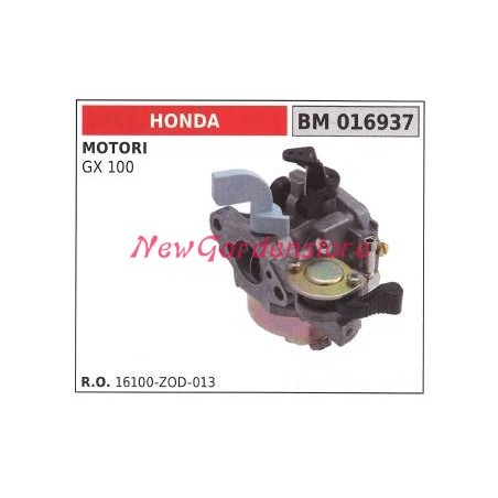 Carburador de cuba HONDA motoazada GX 100 016937 | Newgardenstore.eu