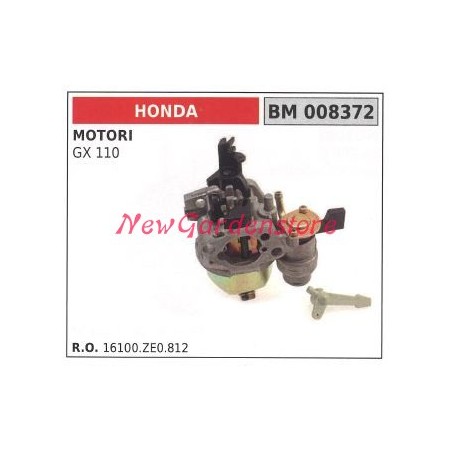 Carburador de cuba HONDA motoazada GX 110 008372 | Newgardenstore.eu