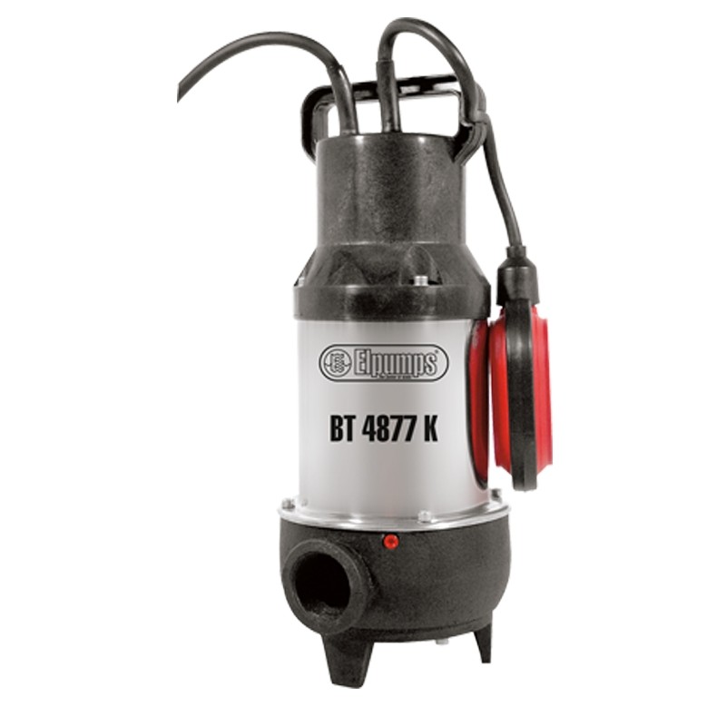 Bomba sumergible para aguas residuales BT 4877 K ELPUMPS 900 Watt