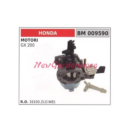 Carburador de cuba HONDA motoazada GX 200 009590 | Newgardenstore.eu