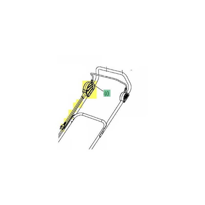 ZUSTIMMUNGSSCHALTER FÜR DIE INBETRIEBNAHME EINES ELEKTRISCHEN RASENMÄHERS ORIGINAL MTD 092.64.494