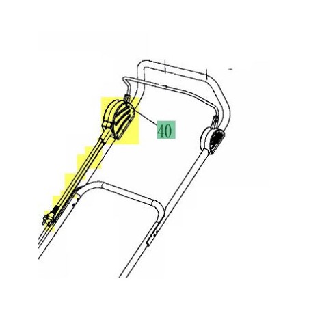 INTERRUPTOR DE CONSENTIMIENTO DE ARRANQUE DEL CORTACÉSPED ELÉCTRICO ORIGINAL MTD 092.64.494 | Newgardenstore.eu