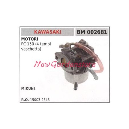 Carburateur de cuve KAWASAKI tondeuse à gazon tondeuse FC 150 002681 | Newgardenstore.eu