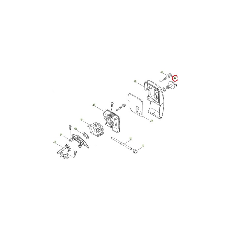 CHAINSAW 28.28 FILTER CLOSURE SCREW ORIGINAL ACTIVE 24102