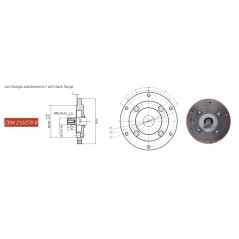 Moteur complet ZANETTI ZBM270BC1MV 272 cc arbre conique De 23 COMPACT essence | Newgardenstore.eu