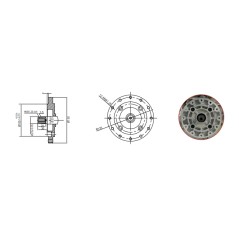 Moteur complet ZANETTI ZDM73C1MEV 246 cc arbre conique Di 23 électrique diesel | Newgardenstore.eu