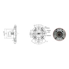 Moteur complet ZANETTI ZDM88C1MV 474 cc arbre conique De 23 auto-enrouleur | Newgardenstore.eu