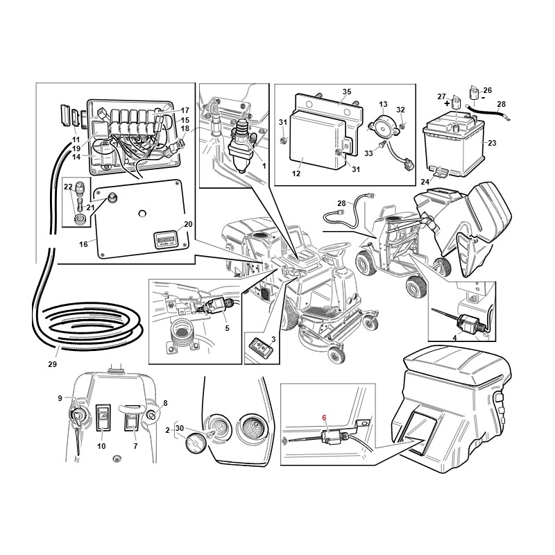 Micro basket full wired ORIGINAL GIANNI FERRARI tractor TGTECH 94500640000