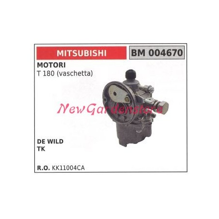 Carburatore a vaschetta MITSUBISHI motosega T 180 004670 | Newgardenstore.eu