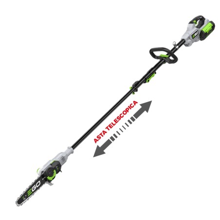 EGO PS1000E battery-powered telescopic pruner bar length 25 cm Chervon motor | Newgardenstore.eu