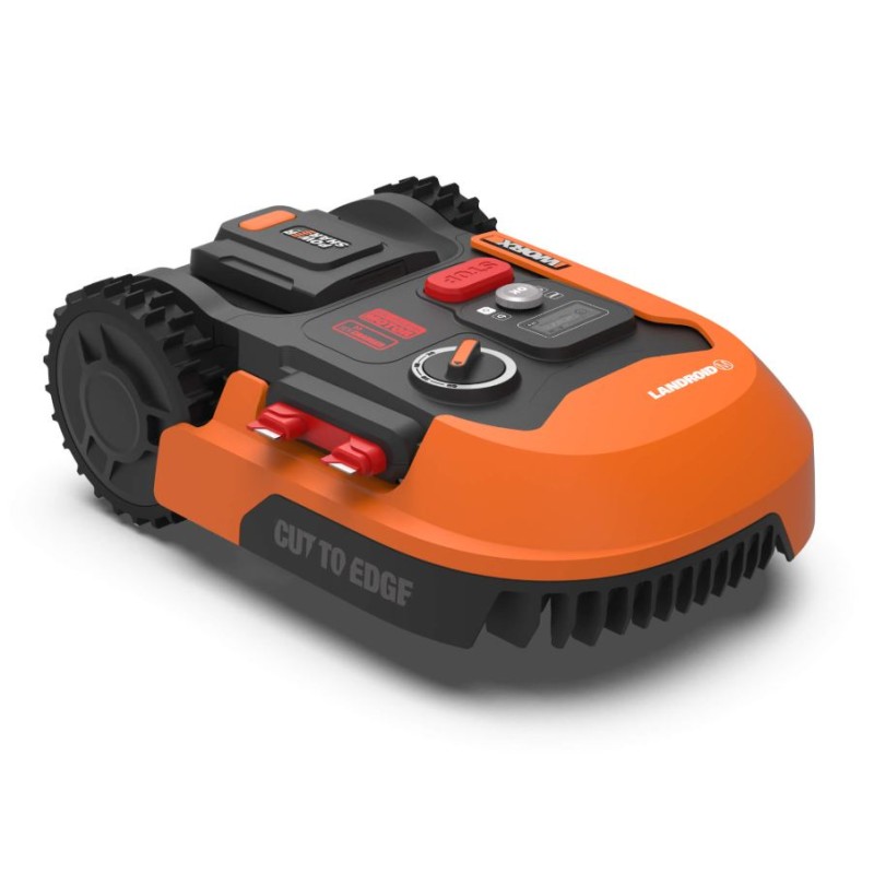 WORX WR165E robot lawn mower with charging base and battery up to 500 square meters