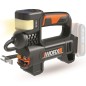 WORX compressor WX092.9 with led light 150/300 lumens battery operated 20V 10 bar