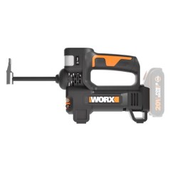 WORX compressor WX092.9 with led light 150/300 lumens battery operated 20V 10 bar | Newgardenstore.eu