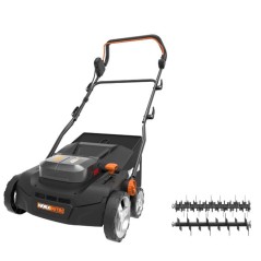 WORX WG855E.9 20V + 20V push lawn scarifier brushless motor collection 40L | Newgardenstore.eu