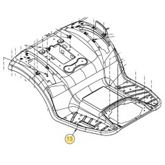 CUBIERTA DE LA RUEDA AMARILLA CUB CADET TRACTOR DE CÉSPED ORIGINAL MTD 783-08279CCY