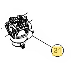 7T90HW ENGINE CARBURETOR ORIGINAL MTD 651-06415A | Newgardenstore.eu