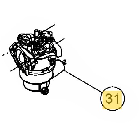 CARBURADOR MOTOR 7T90HW ORIGINAL MTD 651-06415A | Newgardenstore.eu