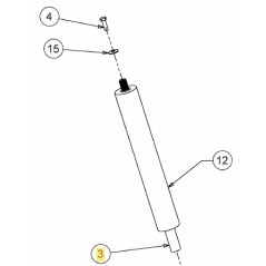 ORIGINAL MTD LAWN MOWER STEERING COLUMN EXTENSION 683-04763637