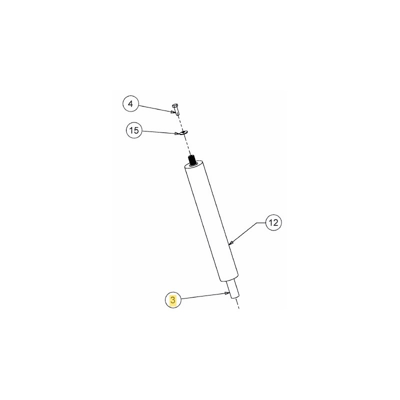 Prolunga piantone sterzo trattorino tagliaerba ORIGINALE MTD 683-04763637