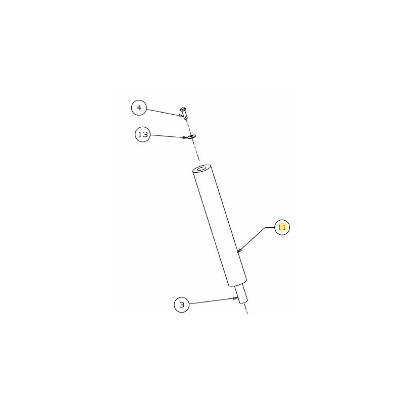 COLONNE DE DIRECTION DE TONDEUSE ORIGINAL MTD 723-04095B