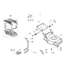 Bolt gate mower models G44P ORIGINAL OLEOMAC 66110026R