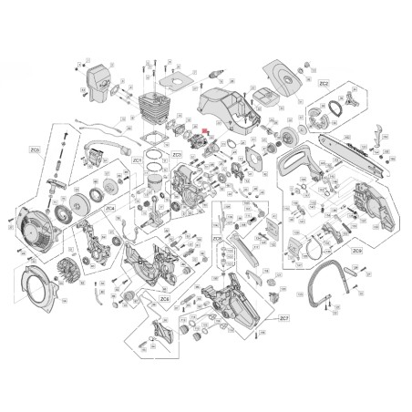 ORIGINAL BLUEBIRD carburetor for CS 390 CS390-21 chainsaw | Newgardenstore.eu