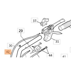 ORIGINAL OLEOMAC 68240091R MULCHER HANDLEBAR TRANSMISSION CABLE