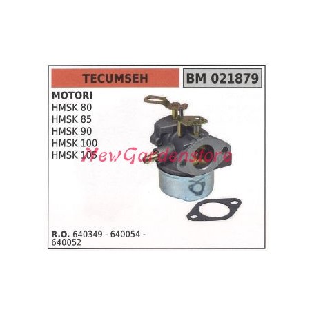 Carburador de bandeja TECUMSEH cortacésped HMSK 80 90 021879 | Newgardenstore.eu