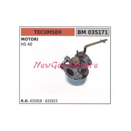 Carburateur de godet TECUMSEH tondeuse HS 40 035171 | Newgardenstore.eu