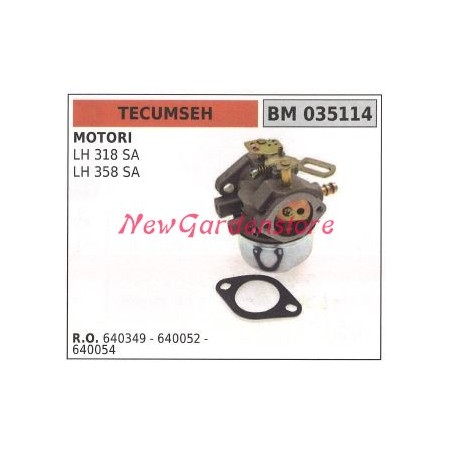 Tray carburettor TECUMSEH lawn mower mower LH 318 SA 035114 | Newgardenstore.eu