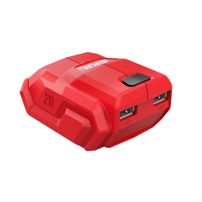 Adattatore di ricarica batterie al litio 20V SKIL 3162CA con 2 porte USB